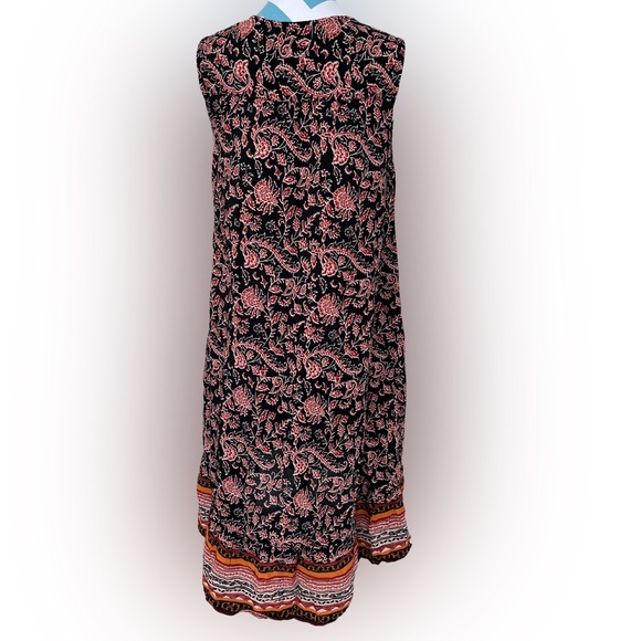 Beachlunchlounge Sleeveless Boho Dress Black with Paisley Design Size Small P - Picture 6 of 11